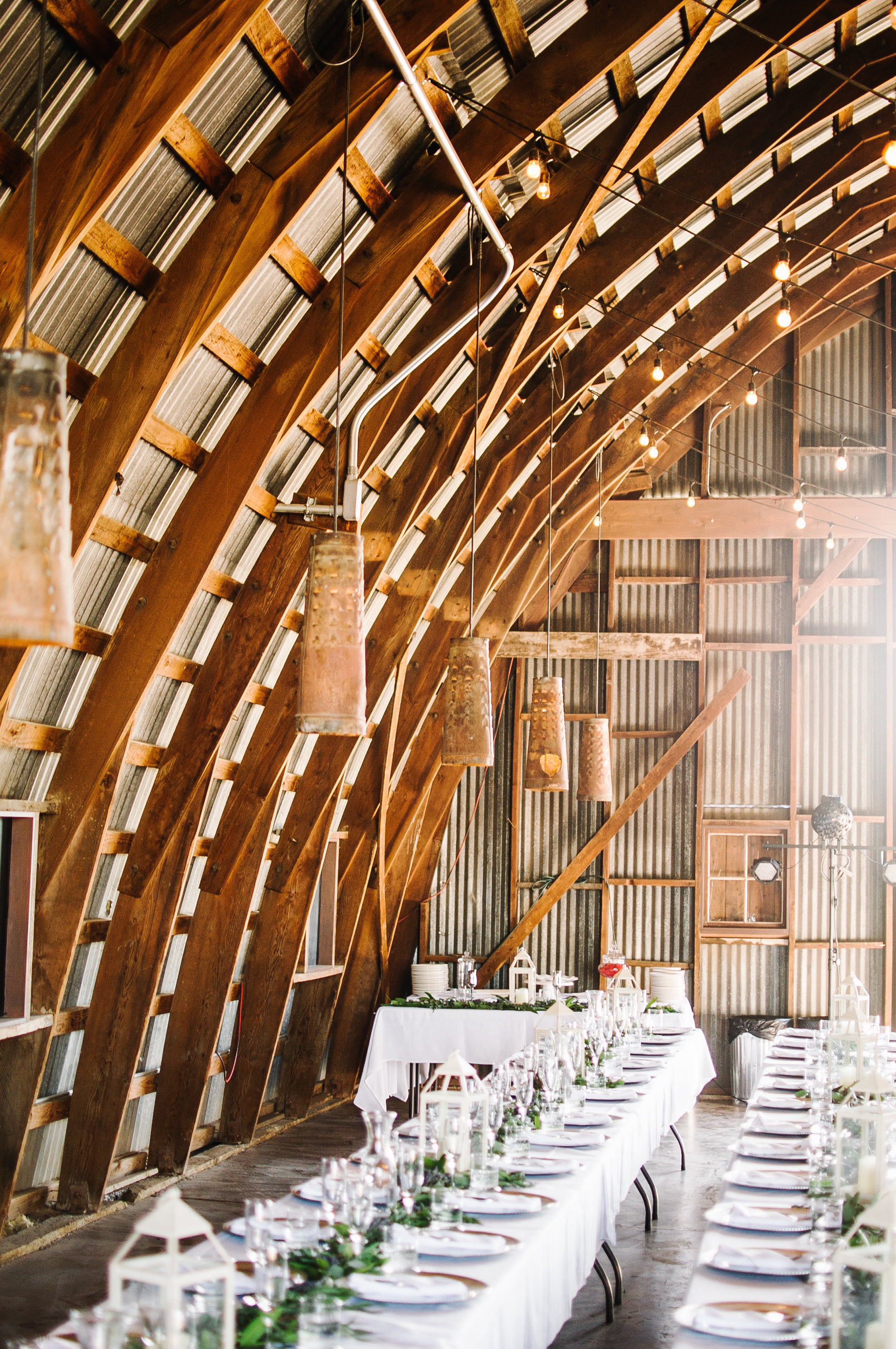 Tablescape goals in the Quonset Hut.